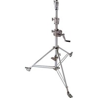 Manfrotto Avenger Wind Up Stand 30 with Low Base and Braked Wheels (Chrome-plated, 9.7') B6030CS
