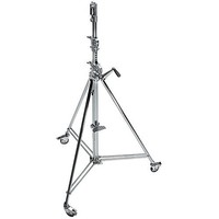 Manfrotto Avenger Wind-Up 39 Stand with Braked Wheels (Chrome-plated, 12') B6039CS