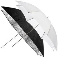 Набор фотозонтов Elinchrom Umbrella Set (белый, серебристый 83 см) (26062)