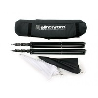 Стойка Комплект Elinchrom 20564 (стойки 85-235 см -2, зонт белый 83 см -1, зонт серебристый 83 см -1, сумка -1)